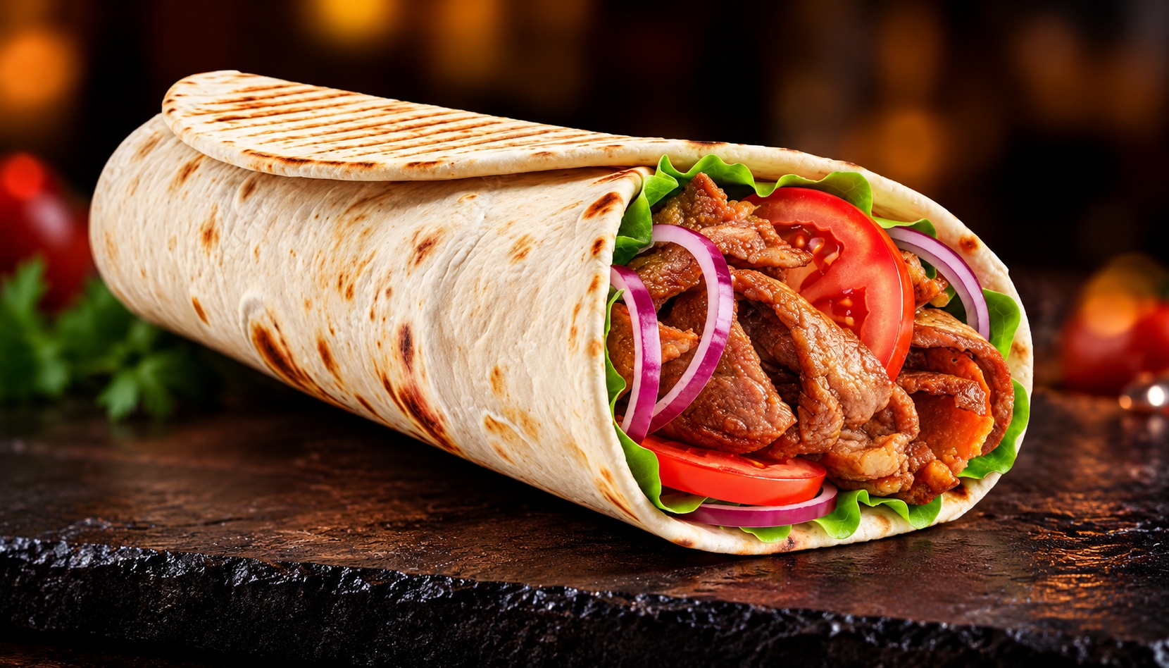 Kebab Rulle från Caesar Pizzeria i Nydala, Malmö